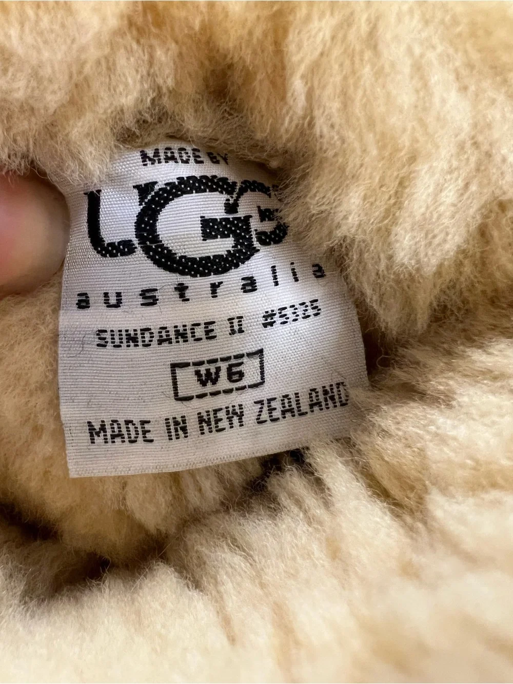 UGG Sundance Tall Winter Sheepskin Fur Boots Chestnut Suede Shearling Vintage